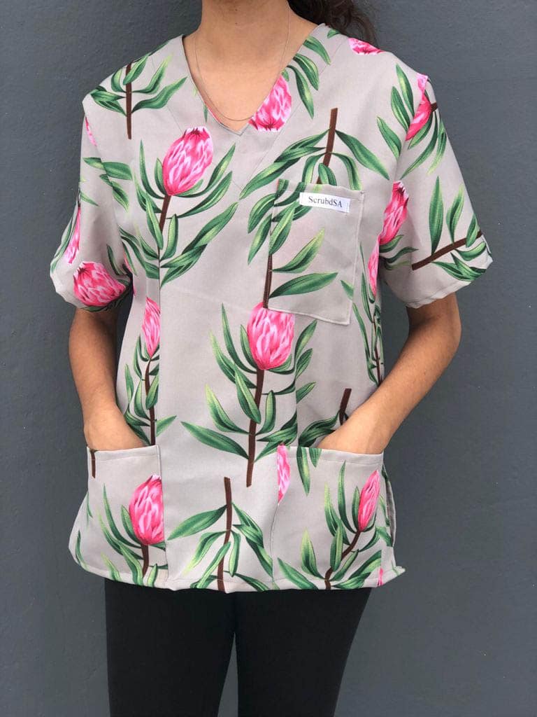 scrubs floral