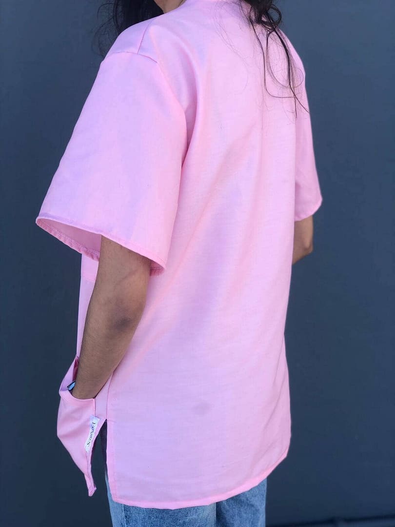 Medical scrubs for sale - Bubblegum Pink BACK