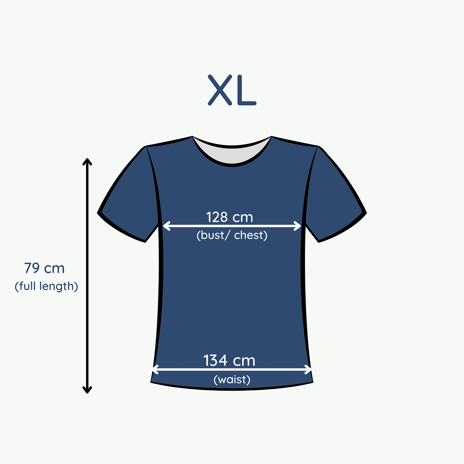 Scrubd Size Guide - XL