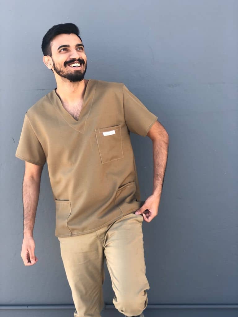 Affordable medical scrubs for sale - Khaki